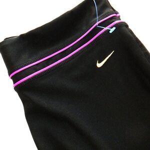 Nike purple/gold accent black sweatpants
